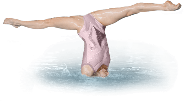 Szárazföldi és akrobatika edzés szinkronúszóknak, szinkronúszás oktatás, tréning