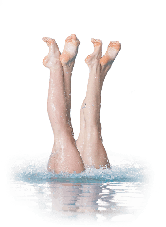 Szárazföldi és akrobatika edzés szinkronúszóknak, szinkronúszás oktatás, tréning