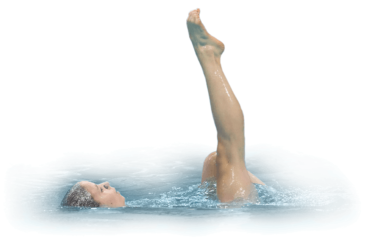 Szárazföldi és akrobatika edzés szinkronúszóknak, szinkronúszás oktatás, tréning